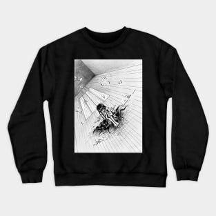 Drawing of a lonely girl 2005 Crewneck Sweatshirt